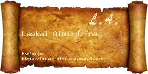 Laskai Almiréna névjegykártya